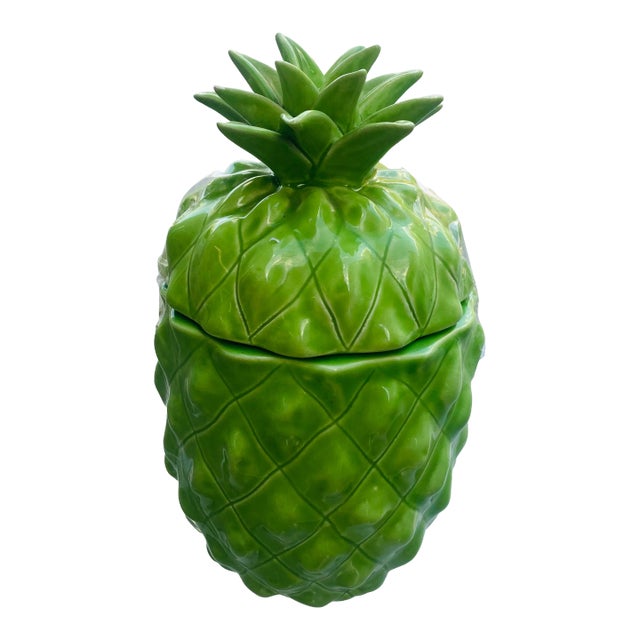 Vintage Mottehedeh Pineapple in Shocking Green For Sale