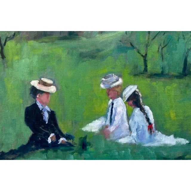 2020s Contemporary Impressionist Oil Painting Figurative Landscape For Sale - Image 5 of 12