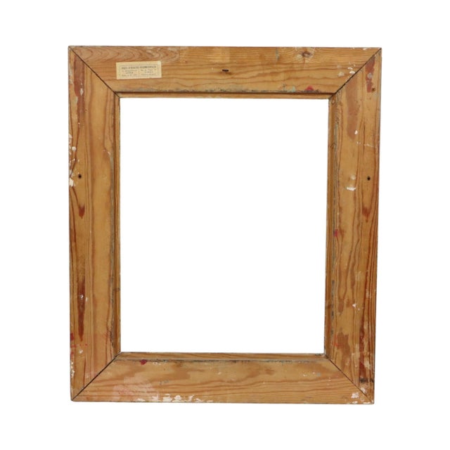 Antique Gold Leaf Frame in Pine, 1890s For Sale - Image 11 of 18