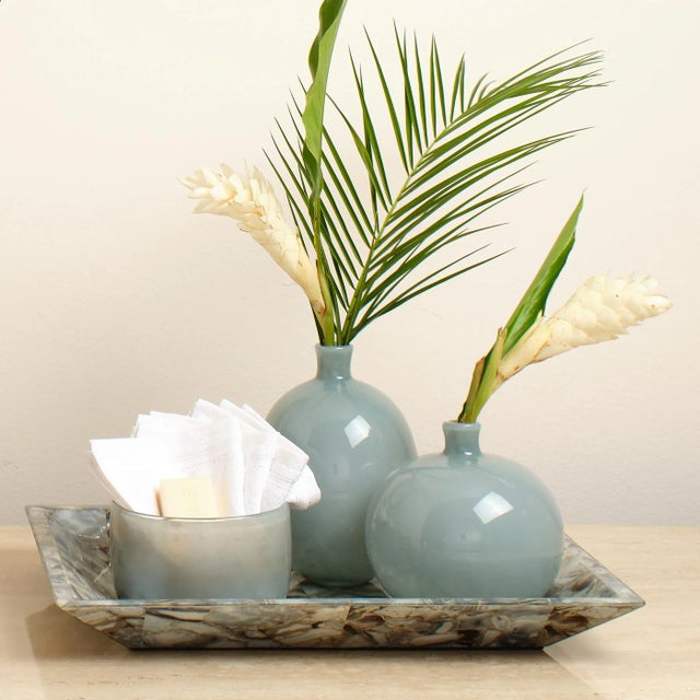 Jamie Young Minx Decorative Vases in Grey - Set of 2 For Sale - Image 10 of 12