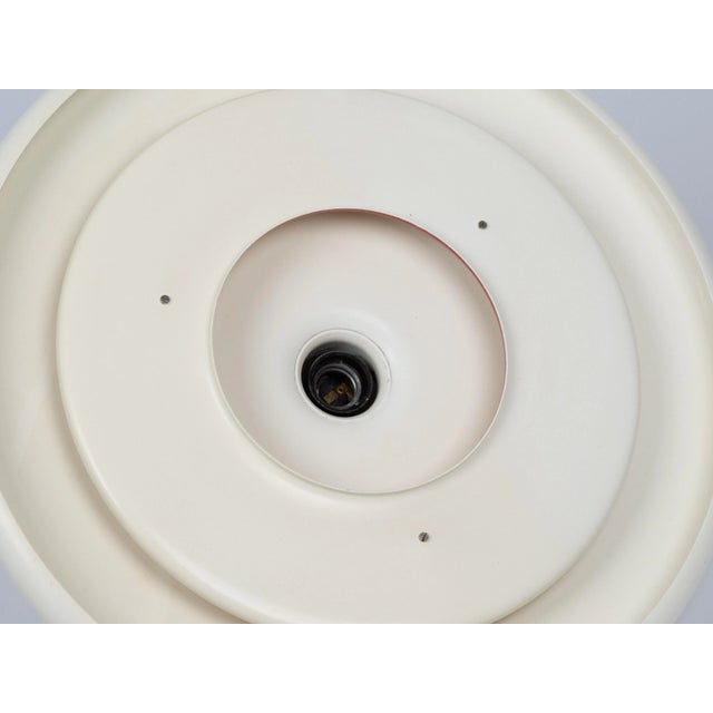 White Vintage Danish Space Age Optima Lamp by Hans Due for Fog & Mørup, 1973 For Sale - Image 8 of 12
