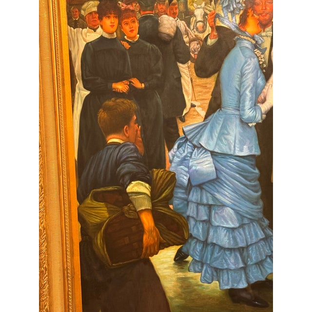 Late 20th Century Late 20th Century Busy European Street Scene by the Peruvian Artist Andres Palacios (Also Known as "Palach", Born 1958). For Sale - Image 5 of 5