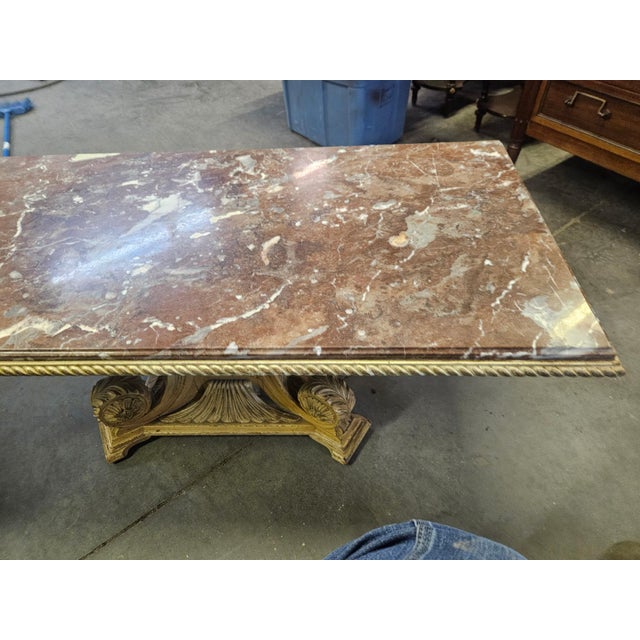 Yellow 1940s Grosfeld House Style Coffee Table For Sale - Image 8 of 10