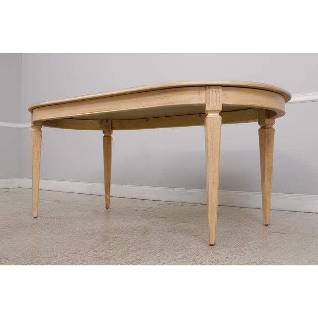 Wood Italian Neoclassical Dining Room Table & Chairs Set For Sale - Image 7 of 18