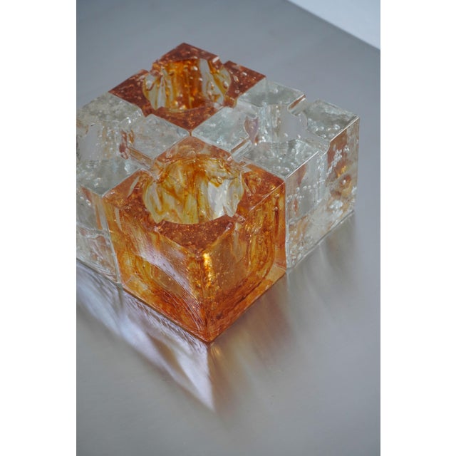 Brutalist Murano Glass Ashtray from Poliarte, 1970s For Sale - Image 3 of 8
