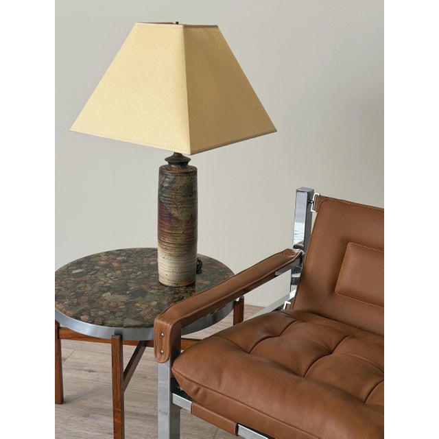 Mid-Century Resin and River Stone Side Table Attributed to Arvid Hærem For Sale - Image 10 of 11