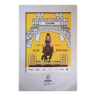2023 French Sporting Bus Shelter Advertisement, Horse Jumping, Longines Global Champions Tour, Paris For Sale