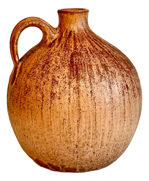 Studio Ceramic Vase with Earthy Flowing Glaze by Elke & Elmar Kubicek, Germany, 1980s