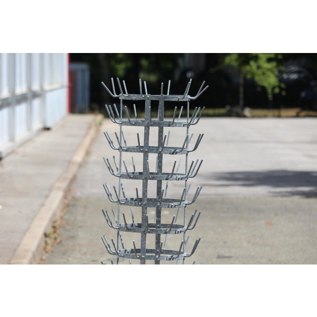 Mid-Century Modern Metal Rack with Hooks, 1970s For Sale - Image 3 of 15