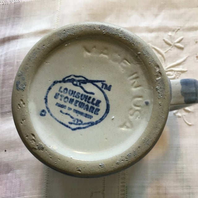 Vintage Louisville Stoneware Hand Painted Floral Coffee Mug Mint. For Sale - Image 4 of 6