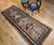 Antique 19th C. Kurdish Runner Rug, Hand-Knotted Wool, Geometric Pattern, 4x10, Camelhair & Ivory For Sale - Image 10 of 18