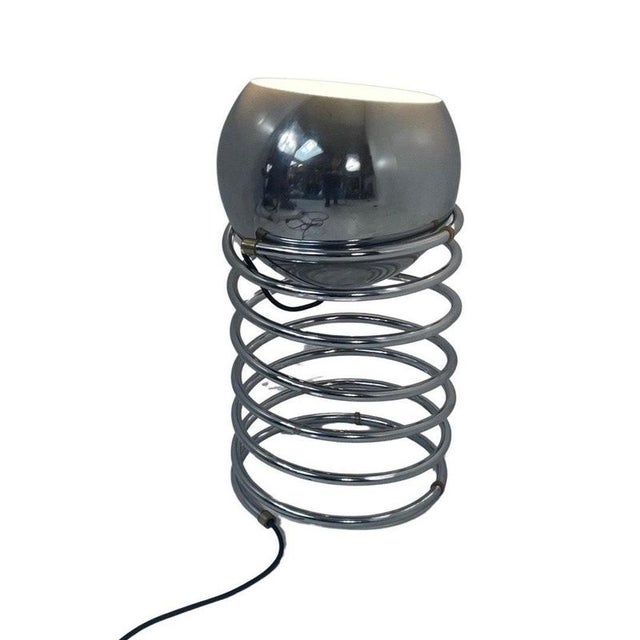 Vintage floor lamp made by the Dutch company GEPO. Can also be used as a large table lamp, the ball part can move freely...