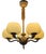 Five Arm Chandelier by Paaavo Tynell for Oy Taito Ab, 1930s For Sale
