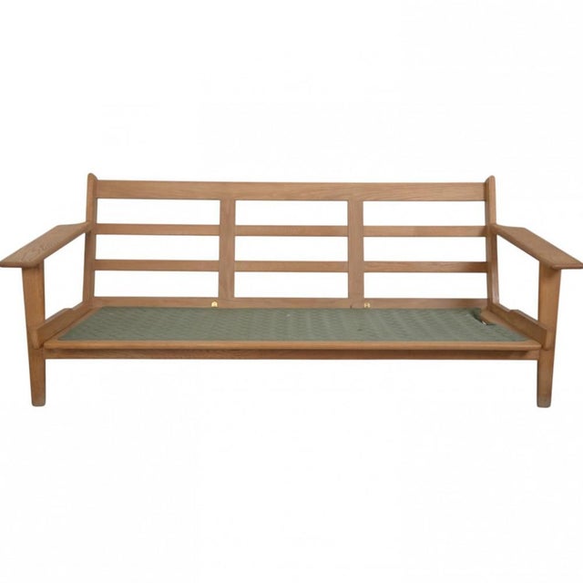 GE290 3-Seater Sofa in Oak by Hans J. Wegner, 1990s For Sale - Image 18 of 18