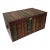 Vintage Wooden Faux Leather Bound Book Mink Lined Storage Box For Sale