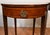 Wood 1910s Pair Antique English Hepplewhite Mahogany Side Tables / End Tables For Sale - Image 7 of 18