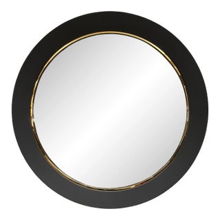 John Richard Round Noir Mirror For Sale