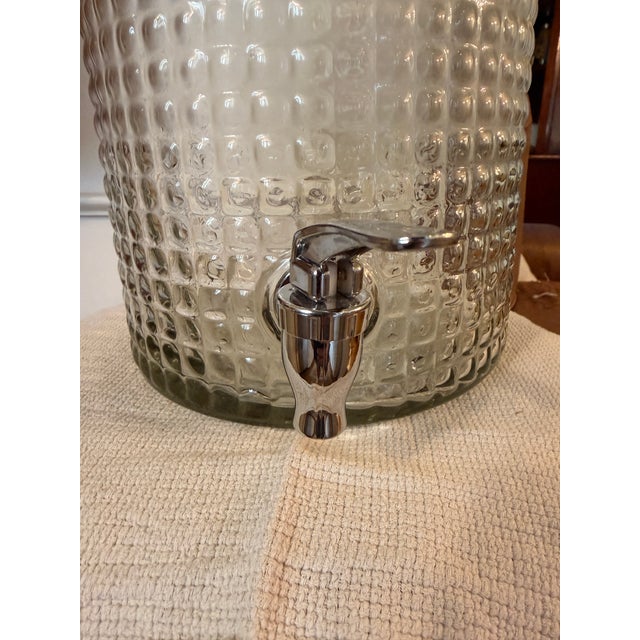 Late 20th Century Glass Large Drink Dispenser For Sale - Image 5 of 5