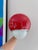 Orbite Wall Lights in Bright Red Metal, 1980s, Set of 3 For Sale - Image 3 of 7