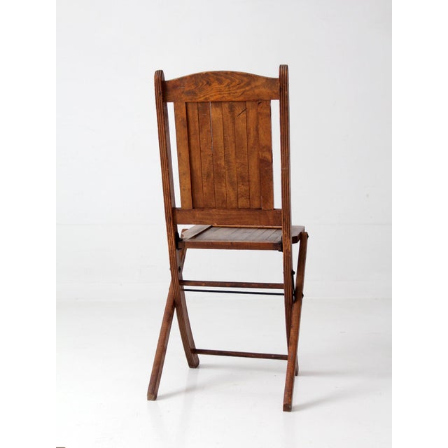 Antique Ioof Odd Fellows Wood Folding Chair For Sale - Image 9 of 17