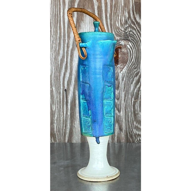 Vintage Mid-Century Modern Studio Pottery Pitcher Set- 11 Pieces For Sale - Image 9 of 10