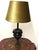Antique Brass Fabric Shade Cherub Table Lamp, 1930s, in Very Good conditions. Designed 1920 to 1949 I have official proof...