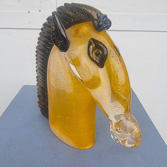 Archimede Seguso, Murano Glass Horse Head, 1970, Glass For Sale - Image 8 of 11