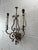 Mid 20th Century Spanish Revival Iron Wall Sconces With Tole Shades, Hollywood Regency Lighting For Sale - Image 4 of 11