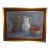 Mid Century Oil on Canvas Board Artist Signed Still Life Framed For Sale