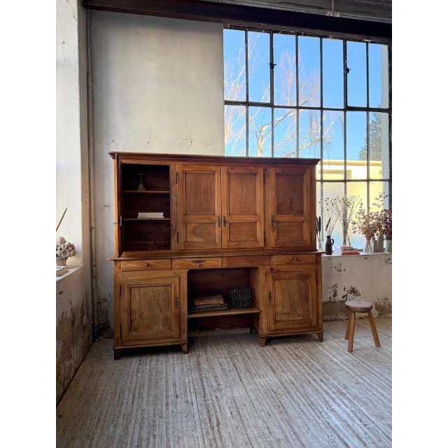 Brutalist Walnut Mountain Cabinet, 1900s For Sale - Image 3 of 18