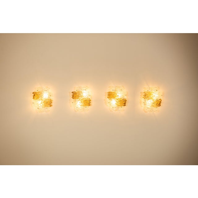 Glass Wall Lamps in Murano Glass by Zero Quattro, Italy, 1970s, Set of 4 For Sale - Image 7 of 18