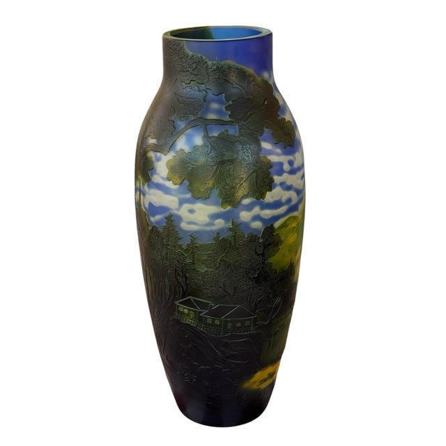 Mid 20th Century 20th Century Galle Reproduction Vase Art Nouveau For Sale - Image 5 of 11