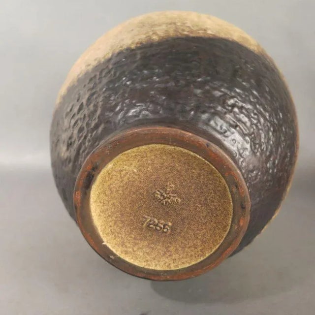 Ceramic Handle Vase by Fridegart Glatzle for Karlsruher Majolika, 1965, in Very Good conditions. Designed 1960 to 1969...