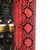 Red Mid-Century Molding Mirror in Red & Black Python Leather by Karl Springer For Sale - Image 8 of 16
