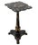 Victorian Black Lacquered Mother of Pearl Inlay Tea Table, 19th century, with gilt floral decoration on tripod form base....