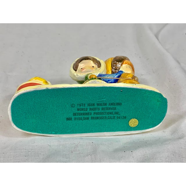 Ceramic Vintage 1972 Joan Walsh Aglund Winter Figurine For Sale - Image 7 of 9
