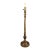Mid 20th Century Gold Giltwood Barley Twist Buffet Lamp Candlestick Style For Sale
