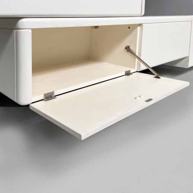Italian Modern Wood, Steel and Leather Desk attributed by Fabio Lenci, 1970s For Sale - Image 13 of 18