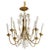 1960's Tommi Parzinger Style Brass and Crystal Chandelier For Sale - Image 13 of 13