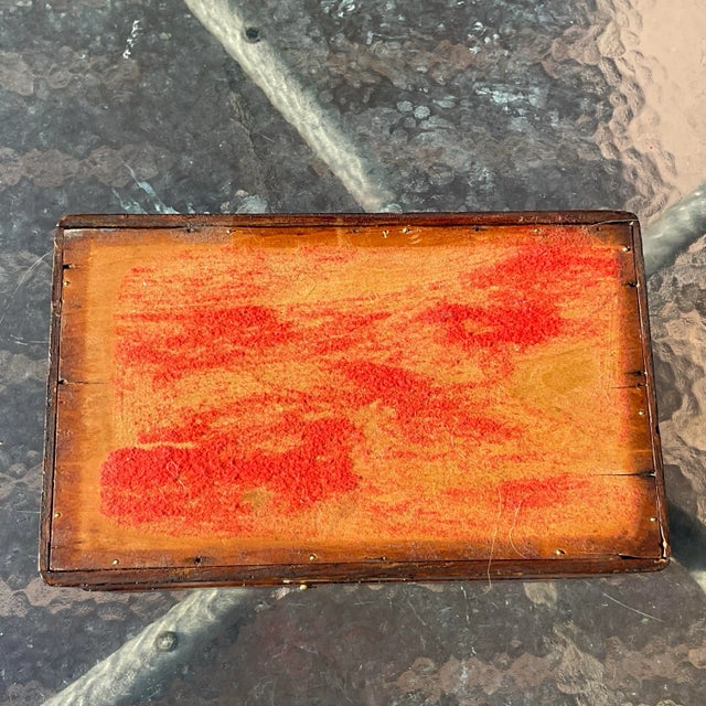 Brown Early 20th Century Wood Box -Smiths Office Company Letter Box For Sale - Image 8 of 10