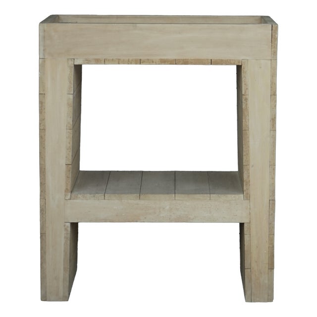 Bossche School Two-Tier Side Table in the style of Dom Hans Van Der Laan, 1960s For Sale