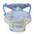 Murano Scavo Glass Amphora Vase With Cobalt Blue Handles For Sale In Los Angeles - Image 6 of 17