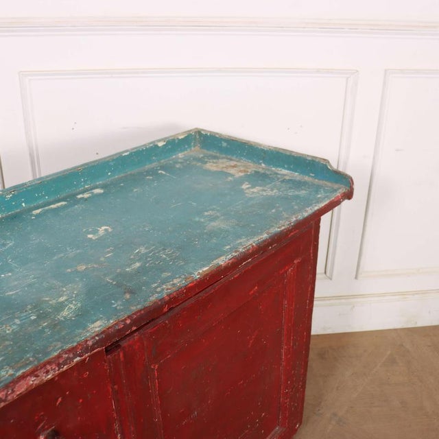 Austrian Orignial Painted Buffet For Sale - Image 9 of 11