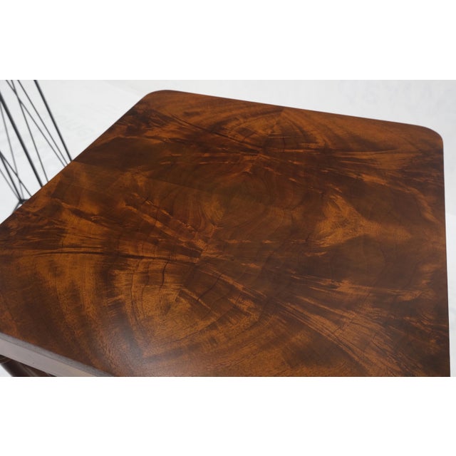 Flame Carved Mahogany Regency Style Lamp Side Table Stand Clean! For Sale - Image 11 of 13