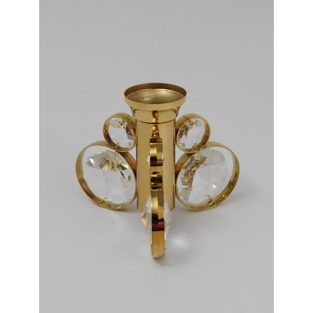 Brass and Crystal Candleholders from Palwa, 1970s, Set of 6 For Sale - Image 15 of 18