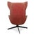 Set of Take a Line for a Walk 389 Lounge Chair and Ottoman in Red Leather by Alfredo Häberli for Moroso For Sale - Image 14 of 17