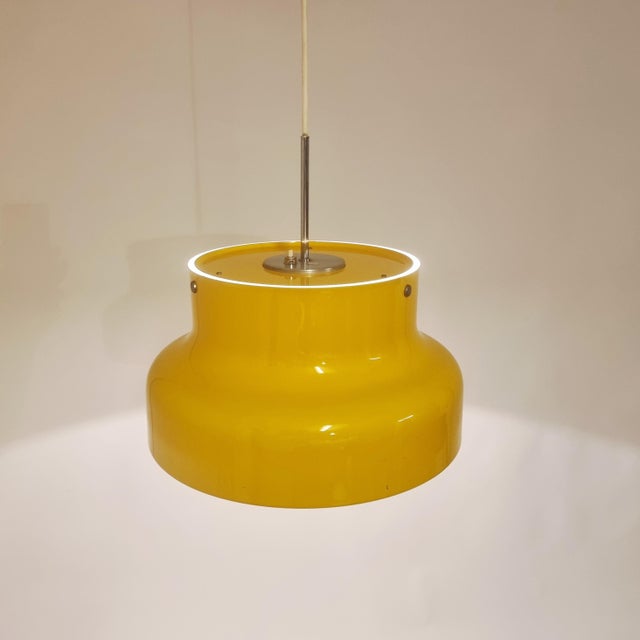Yellow Bumling Pendant Lamp by Anders Pehrson for Ateljé Lyktan, 1970s For Sale - Image 6 of 13