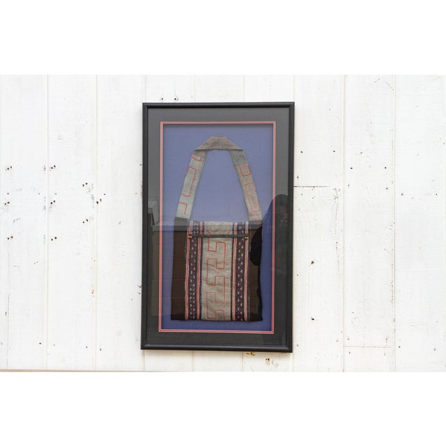 Antique Framed Hmong Baby Carrier For Sale - Image 4 of 10