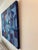 Norberto Uribe Dominican Modernist Village Blue Painting on Canvas For Sale - Image 9 of 12