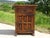 Small jam cupboard or large bedside table, entirely in solid oak with black wrought iron hardware and hinges. 3 cm thick...